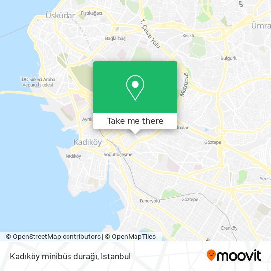 Kadıköy minibüs durağı map