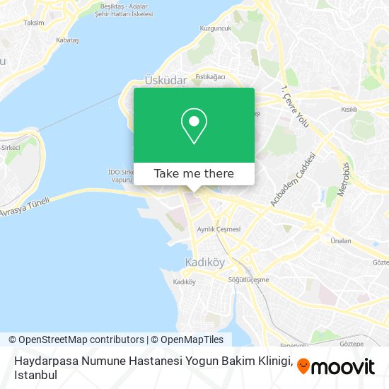 Haydarpasa Numune Hastanesi Yogun Bakim Klinigi map