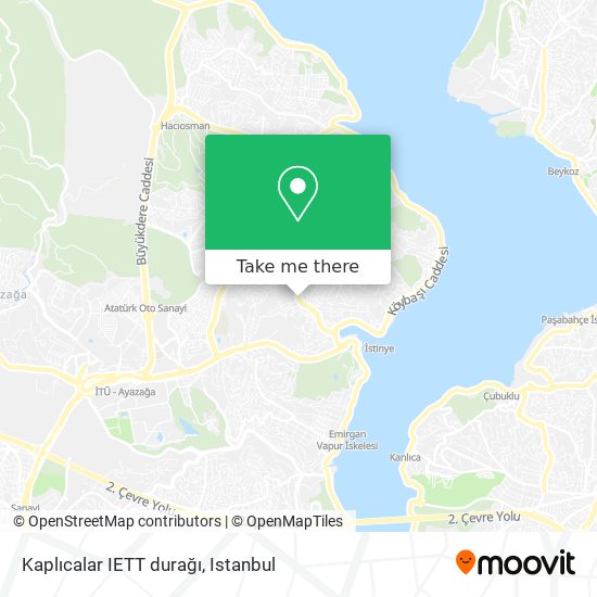 Kaplıcalar IETT durağı map