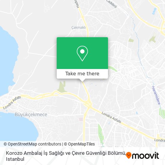 Korozo Ambalaj İş Sağlığı ve Çevre Güvenliği Bölümü map