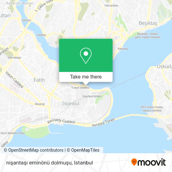 nişantaşı eminönü dolmuşu map