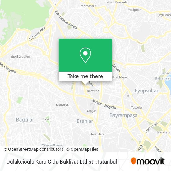 Oglakcioglu Kuru Gıda Bakliyat Ltd.sti. map