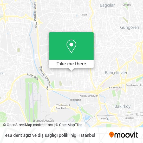 esa dent ağız ve diş sağlığı polikliniği map