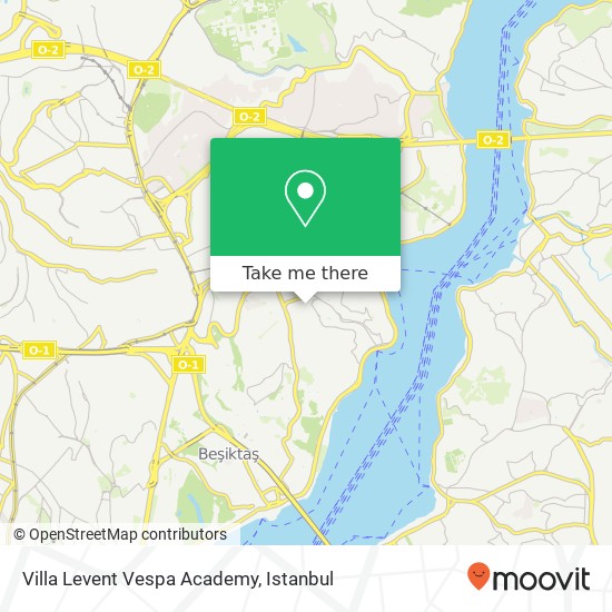 Villa Levent Vespa Academy map