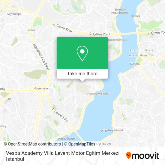 Vespa Academy Villa Levent Motor Egitim Merkezi map