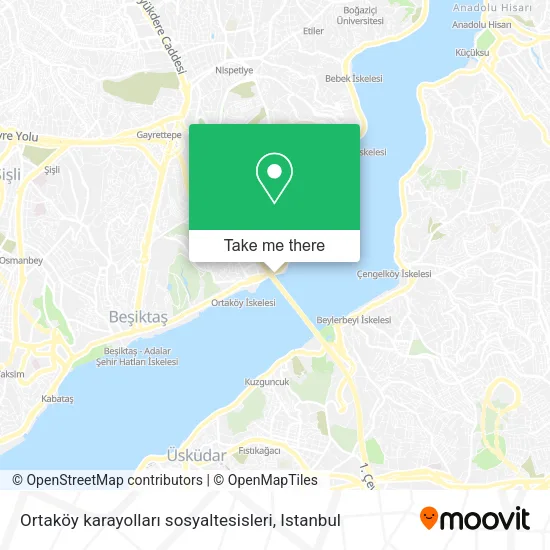 Ortaköy karayolları sosyaltesisleri map