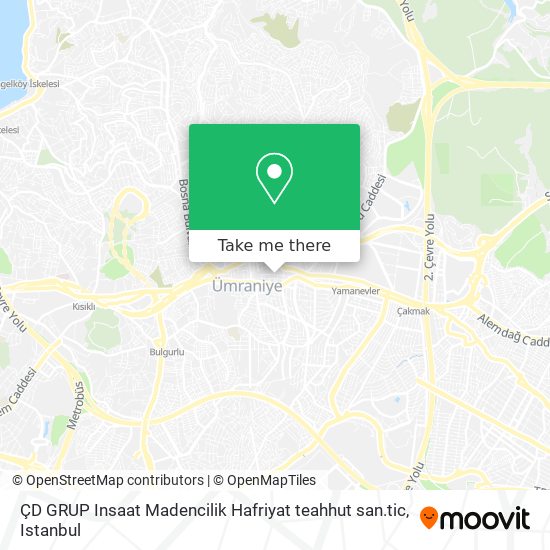 ÇD GRUP Insaat Madencilik Hafriyat teahhut san.tic map