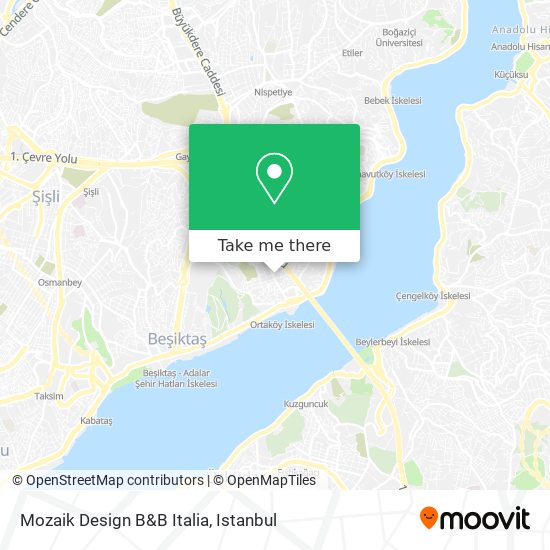 Mozaik Design B&B Italia map