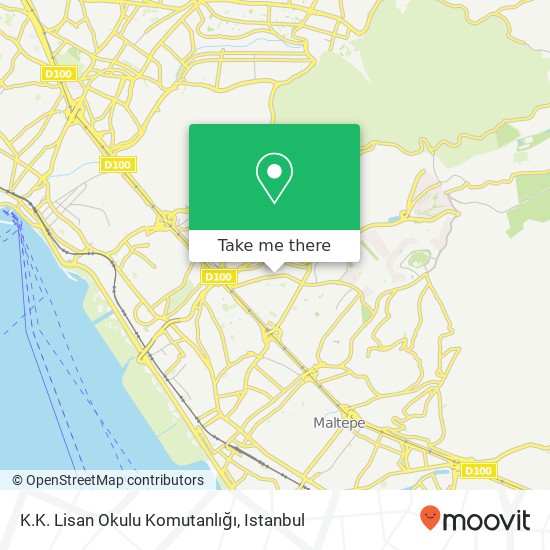 K.K. Lisan Okulu Komutanlığı map