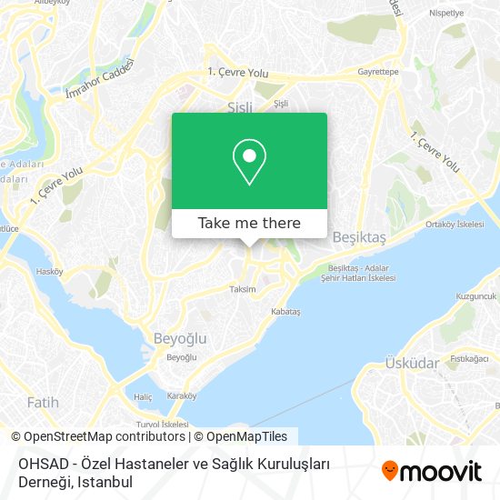 OHSAD - Özel Hastaneler ve Sağlık Kuruluşları Derneği map