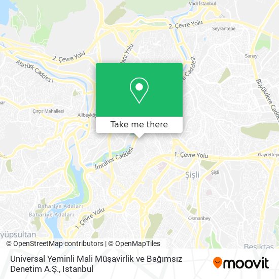 Universal Yeminli Mali Müşavirlik ve Bağımsız Denetim  A.Ş. map