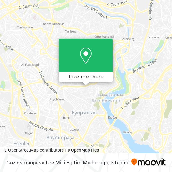 Gaziosmanpasa Ilce Milli Egitim Mudurlugu map