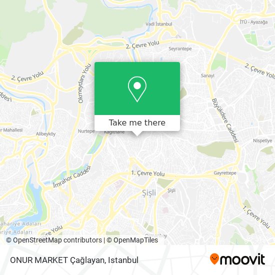 ONUR MARKET Çağlayan map