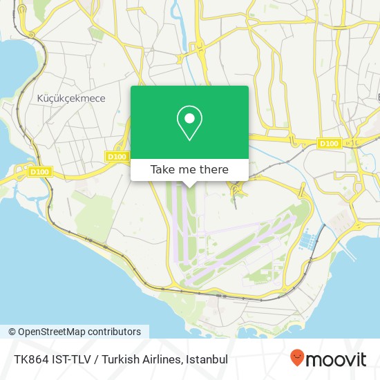 TK864 IST-TLV / Turkish Airlines map