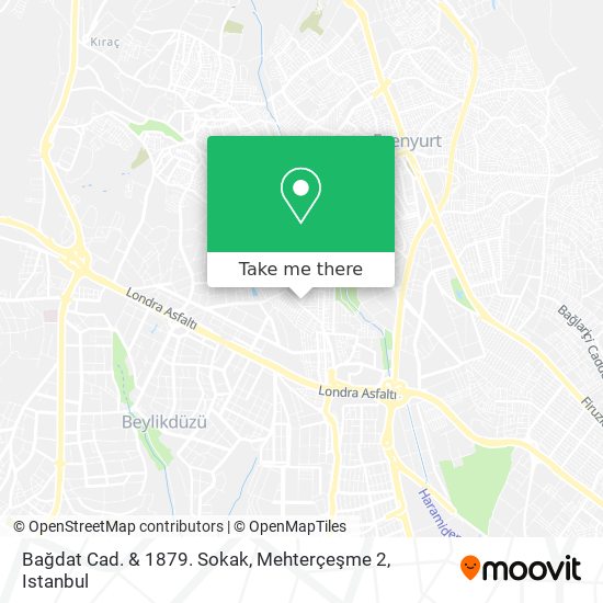 Bağdat Cad. & 1879. Sokak, Mehterçeşme 2 map