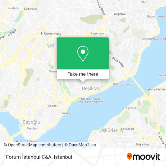 Forum İstanbul C&A map