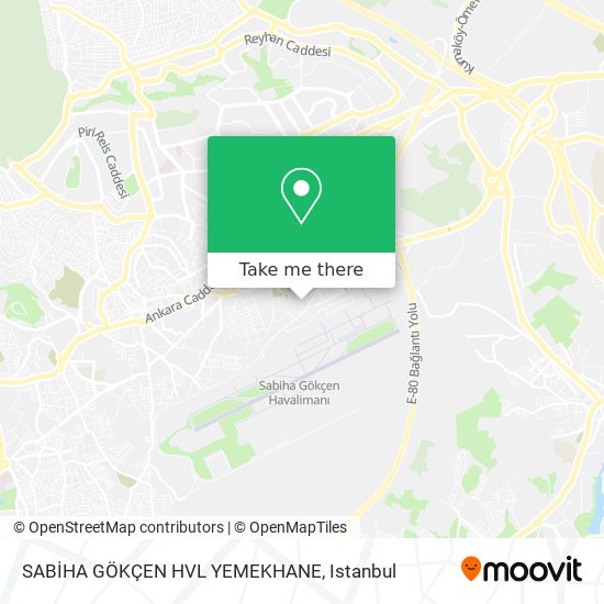 SABİHA GÖKÇEN HVL YEMEKHANE map