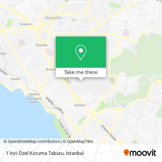 1'inci Özel Koruma Taburu map
