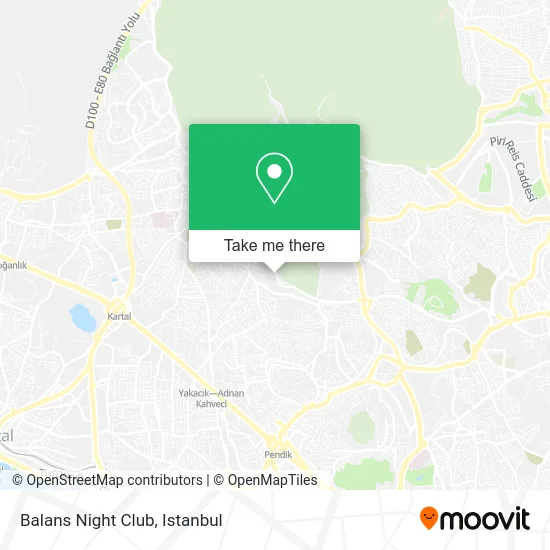 Balans Night Club map