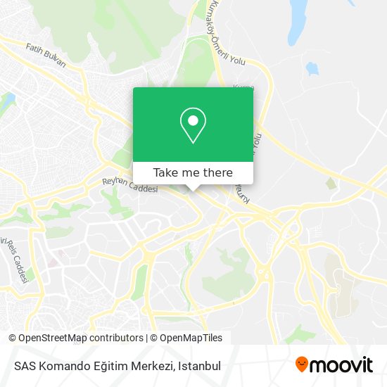 SAS Komando Eğitim Merkezi map