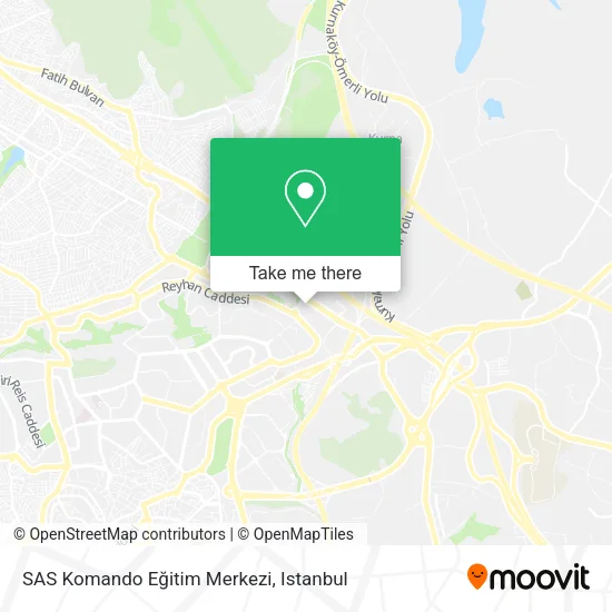 SAS Komando Eğitim Merkezi map