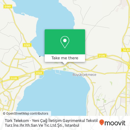 Türk Telekom - Yeni Çağ İletişim Gayrimenkul Tekstil Turz.İns.Ihr.Ith.San.Ve Tic.Ltd.Şti. map