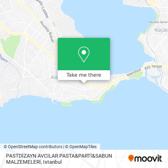 PASTDİZAYN AVCILAR PASTA&PARTİ&SABUN MALZEMELERİ map