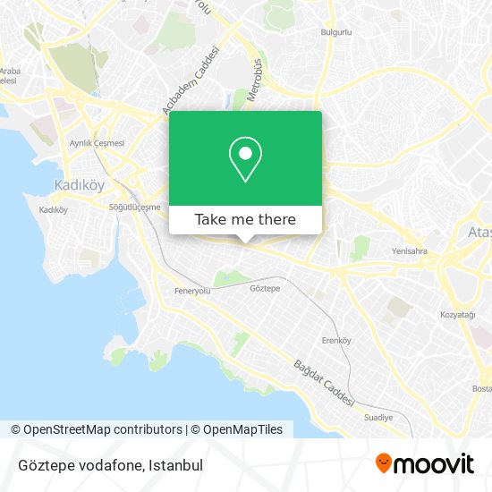 Göztepe vodafone map