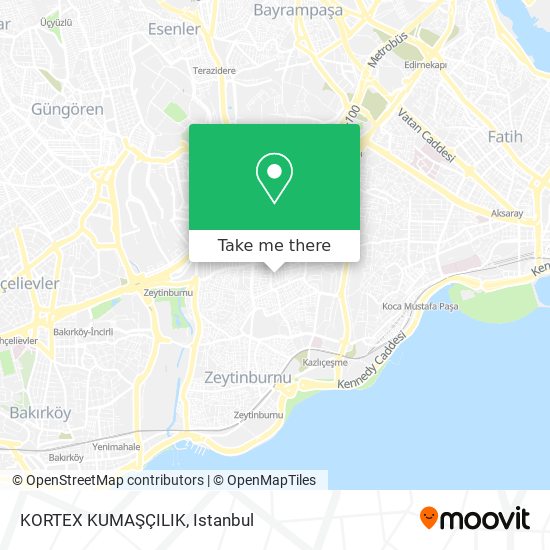 KORTEX KUMAŞÇILIK map