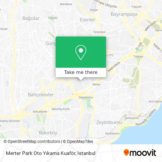 Merter Park Oto Yıkama Kuaför map