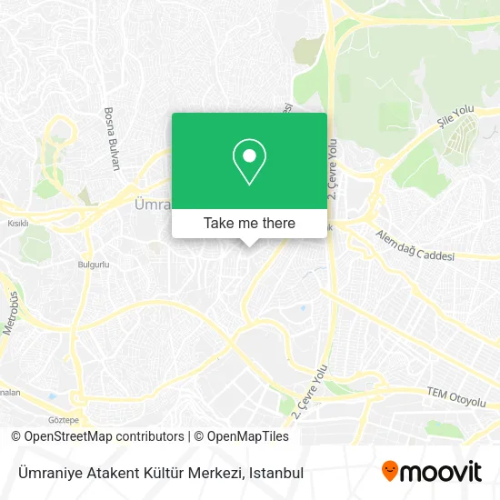 Ümraniye Atakent Kültür Merkezi map