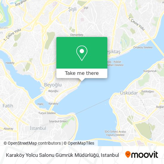 Karaköy Yolcu Salonu Gümrük Müdürlüğü map