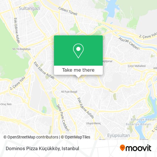 Dominos Pizza Küçükköy map