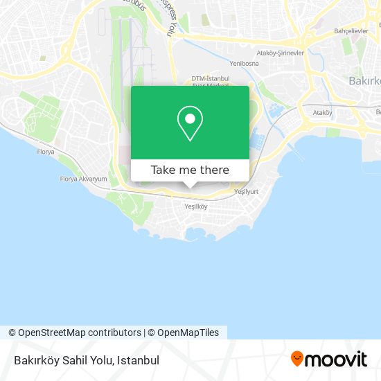 Bakırköy Sahil Yolu map