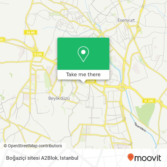 Boğaziçi sitesi  A2Blok map