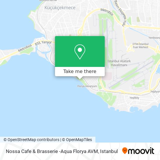 Nossa Cafe & Brasserie  -Aqua Florya AVM map