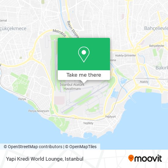 Yapi Kredi World Lounge map