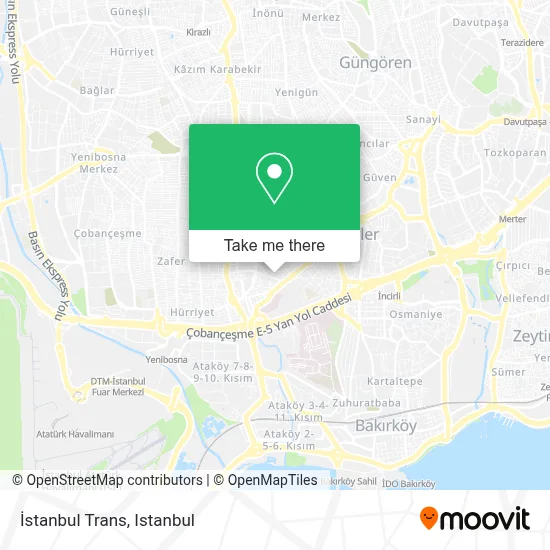 İstanbul Trans map