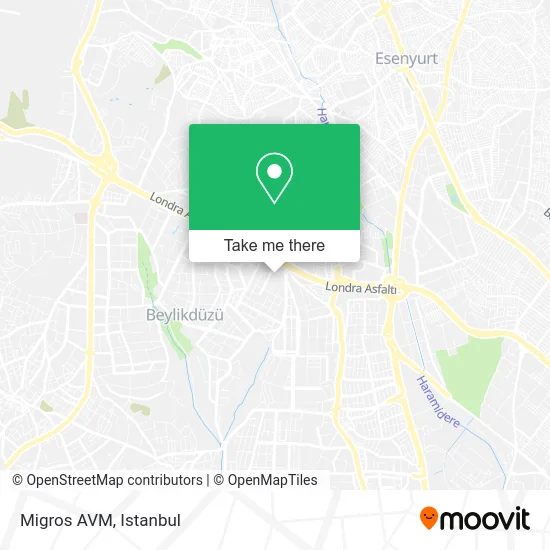 Migros AVM map