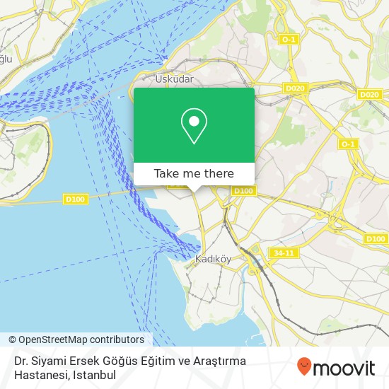 Dr. Siyami Ersek Göğüs Eğitim ve Araştırma Hastanesi map