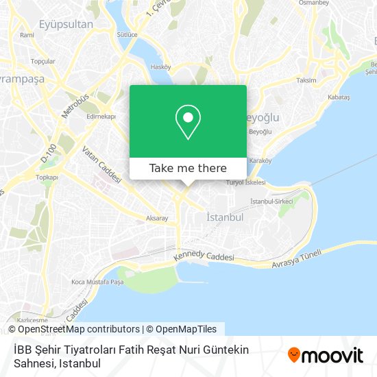 İBB Şehir Tiyatroları Fatih Reşat Nuri Güntekin Sahnesi map