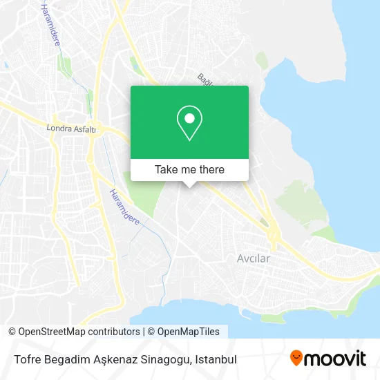 Tofre Begadim Aşkenaz Sinagogu map