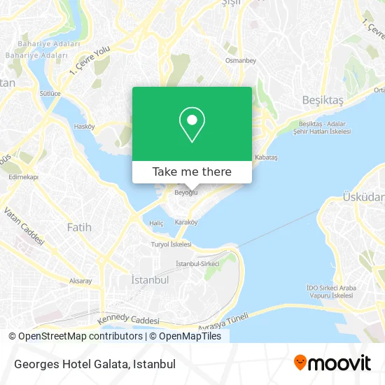Georges Hotel Galata map