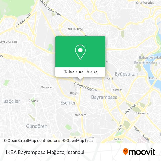 IKEA Bayrampaşa Mağaza map