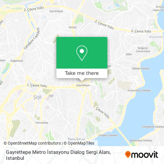 Gayrettepe Metro İstasyonu Dialog Sergi Alanı map