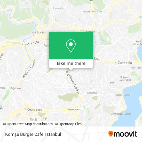 Komşu Burger Cafe map