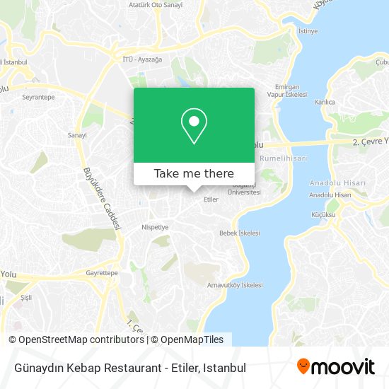 Günaydın Kebap Restaurant - Etiler map