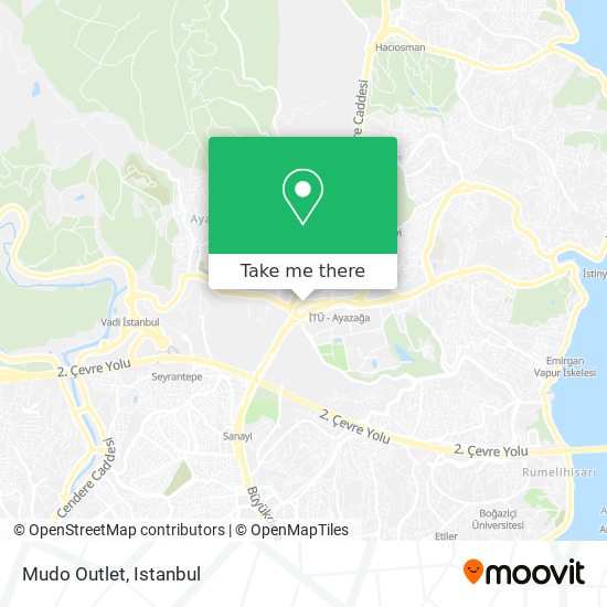 Mudo Outlet map