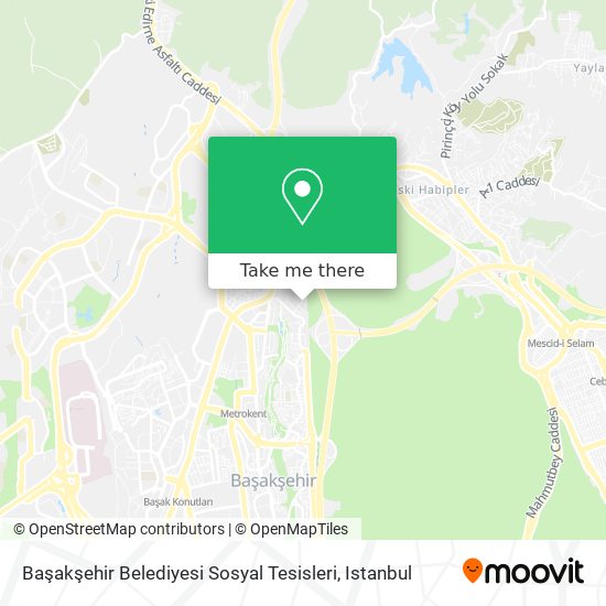 Başakşehir Belediyesi Sosyal Tesisleri map