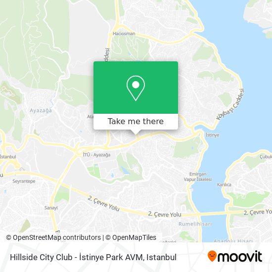 Hillside City Club - İstinye Park AVM map